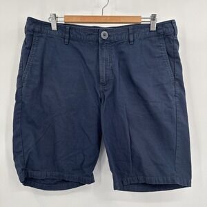 Helly Hansen Outdoor Active Chino Shorts Navy Organic Cotton Hemp Men 36/36